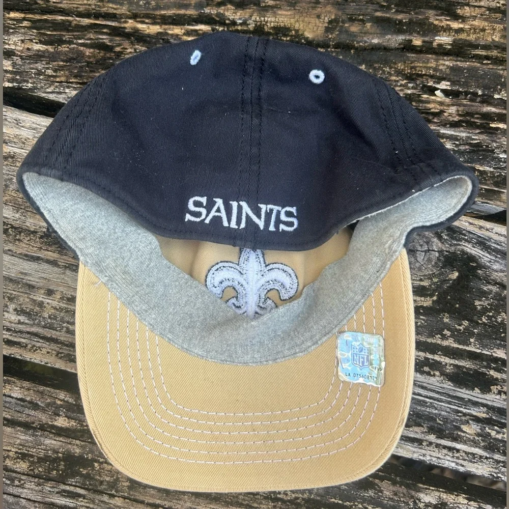 NWT New Orleans Saints 47 Brand Closer Stretch Fit NFL One Size Black & Gold G4